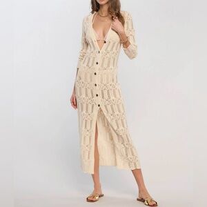 Heartloom Frances duster in Ivory NWT